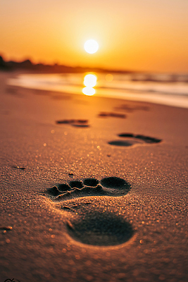 JPG 편집이미지 물결 모래 바다 여행 자연 하늘 풍경 해변 여름 태양 고요 일몰 산책 저녁 발자국 편집실사 AI컴퓨터그래픽 AI콘텐츠 자연요소 계절 자국 휴식 노을 야간 CG 생태계 파일형식