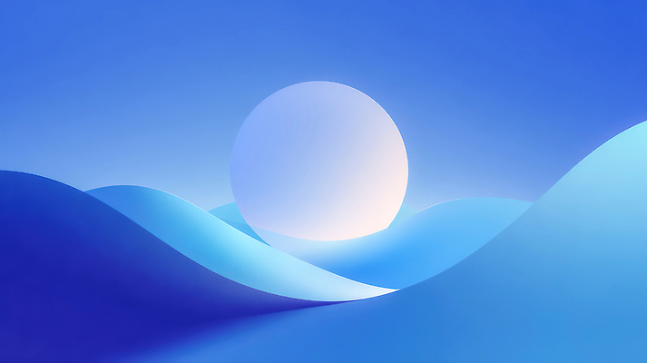 JPG 편집이미지 백그라운드 곡선 자연 하늘 풍경 파란색 햇빛 태양 일출 공간 대기 언덕 그림 부드러움 그라데이션 조화 단순화된 뷰티풀 이미지편집 AI컴퓨터그래픽 AI콘텐츠 자연요소 선 컬러 노을 감각 생태계 파일형식