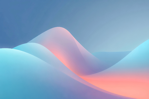 JPG 모양 편집이미지 디자인 예술 분홍색 컬러 백그라운드 곡선 자연 풍경 파란색 부드러움 그라데이션 조화 평면 이미지편집 AI컴퓨터그래픽 AI콘텐츠 선 감각 생태계 파일형식