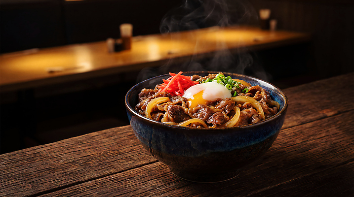 JPG 편집이미지 그릇 음식 양파 육류 요리 계란 식사 뜨거움 규동 편집실사 AI포토 AI콘텐츠 식기 채소 식재료 알 CG 덮밥 일본음식 파일형식