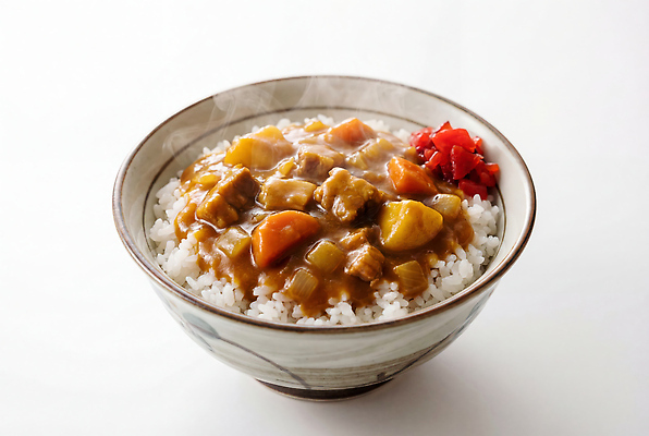 JPG 편집이미지 접시 음식 채소 탁자 밥 육류 요리 주방 일본 식사 맛 저녁 카레 일본음식 편집실사 AI포토 AI콘텐츠 카레동 식기 아시아 가구 컨셉 식재료 야간 CG 덮밥 파일형식