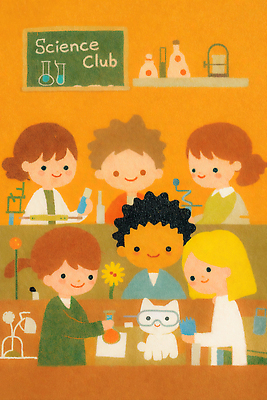 JPG 교육 꽃 과학 일러스트 모션 협력 실험기구 실험 친구 학습 장비 모임 실험실 과학자 즐거움 동아리 물질 국내일러스트 AI일러스트 AI콘텐츠 식물 직업 감정 관계 학자 파일형식