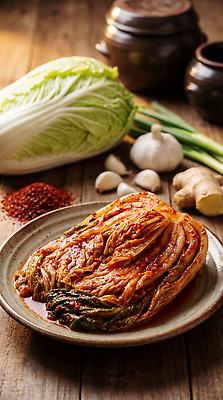 JPG 편집이미지 전통 한식 음식 재료 김치 마늘 주방 식사 양념 저녁 배추 준비 만들기 생강 고춧가루 편집실사 AI포토 AI콘텐츠 채소 모션 야간 가루 CG 파일형식