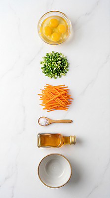 JPG 편집이미지 음식 재료 탁자 아침 요리 주방 계란 당근 준비 소금 부침개 레시피 파 계란말이 건강식 편집실사 AI포토 AI콘텐츠 주간 한식 가구 채소 뿌리채소 알 계란요리 CG 파일형식