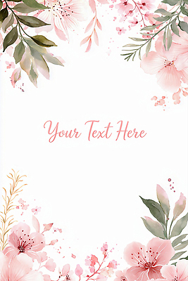 JPG 모양 디자인 꽃 컬러 백그라운드 잎 일러스트 텍스트 자연 수채화 프레임 그래픽 장식 화려 레이아웃 초대장 테마 공급 스타일 국내일러스트 AI일러스트 AI콘텐츠 식물 컨셉 카드_감사 생태계 파일형식