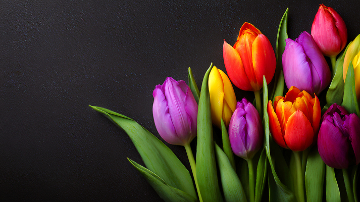 JPG 식물 편집이미지 꽃 화초 컬러 백그라운드 자연 장식 초록색 정원 봄 튤립 원예 향기 뷰티풀 편집실사 AI포토 AI콘텐츠 계절 취미 CG 생태계 냄새 파일형식