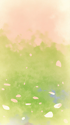 JPG 모양 식물 분홍색 컬러 백그라운드 이동 일러스트 자연 풍경 잔디 초원 고요 벚꽃 돌_바위 시간 땅 그림 지형 조화 흐림 국내일러스트 AI일러스트 AI콘텐츠 꽃 컨셉 날씨 생태계 파일형식