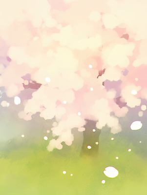 JPG 나무 계절 꽃잎 꽃 일러스트 자연 생명 풍경 잔디 초록색 봄 벚꽃 변화 떨어짐 장면 꽃구경 만개 뷰티풀 국내일러스트 AI일러스트 AI콘텐츠 식물 컬러 컨셉 생태계 파일형식