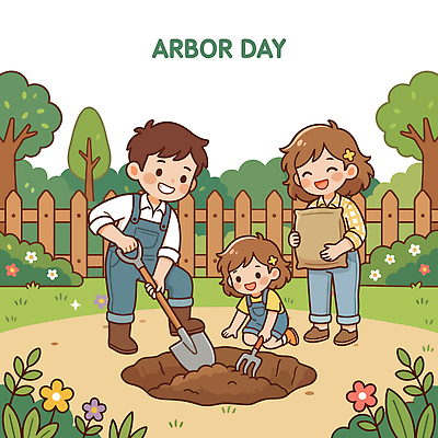 나무 식물 꽃 초등학생 일러스트 학교 가족 모션 자연 웃음 성인 환경 정원 봄 도움 땅 삽 식목일 나무심기 갈퀴 심기 국내일러스트 AI파일 학생 계절 교육 기념일 컨셉 관계 표정 사람 생태계 파일형식 벡터