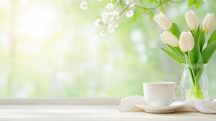 JPG 편집이미지 꽃 커피 자연 탁자 아침 나뭇잎 실내 내부 장식 컵 빛 꽃병 카페 튤립 오브젝트 편집실사 AI컴퓨터그래픽 AI콘텐츠 주간 식물 식기 음료 가구 잎 상점 CG 생태계 파일형식