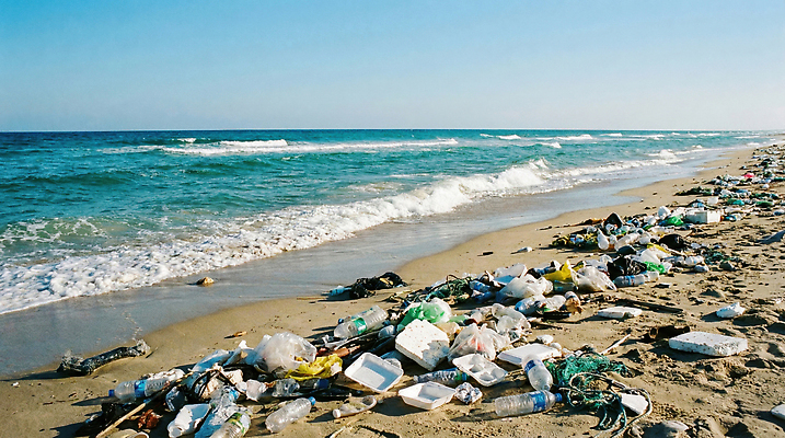 JPG 편집이미지 모래 파도 바다 자연 해변 환경 수중동물 오염 쓰레기 플라스틱 청소 생태계 휴양지 문제 해양오염 해양쓰레기 편집실사 AI인물포토 AI콘텐츠 동물 재질 장소 환경오염 CG 파일형식 AI포토