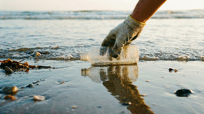 JPG 편집이미지 모래 바다 장갑 사람 해변 환경 오염 쓰레기 플라스틱 청소 해양오염 의료성형뷰티 해양쓰레기 편집실사 AI인물포토 AI콘텐츠 잡화 재질 환경오염 CG 파일형식 AI포토
