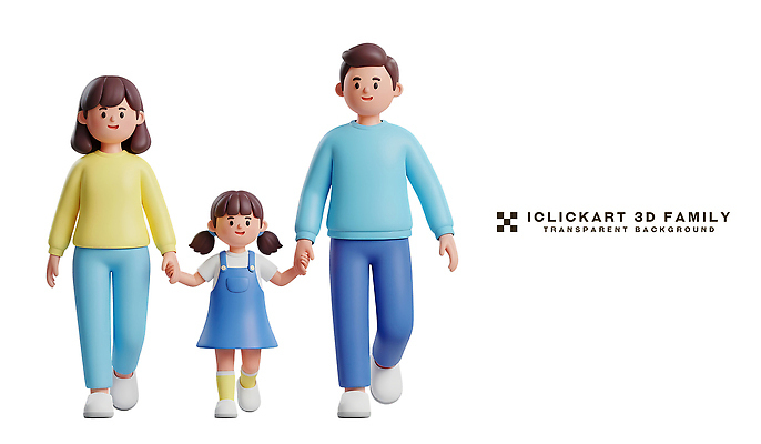 PSD 편집이미지 여자 남자 행복 어린이 가족 거리 함께함 사랑 일상 세명 부모 걷기 손잡기 편집3D 감정 컨셉 관계 모션 사람 라이프 3D 파일형식