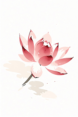 JPG 식물 꽃잎 꽃 분홍색 컬러 잎 일러스트 자연 생명 연꽃 그림자 여름 흰색 물가 수면 수중식물 습지 생태계 뷰티풀 국내일러스트 AI일러스트 AI콘텐츠 계절 풍경 물 파일형식