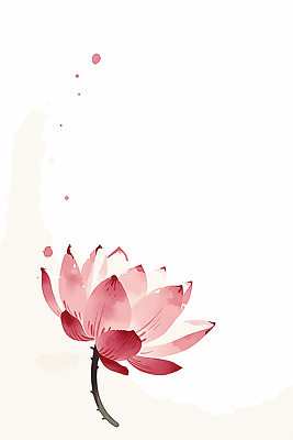 JPG 모양 식물 디자인 꽃잎 꽃 예술 선 줄기 컬러 백그라운드 일러스트 자연 생명 연꽃 물 여름 봄 감상 성장 심플 뷰티풀 국내일러스트 AI일러스트 AI콘텐츠 자연요소 계절 생태계 파일형식