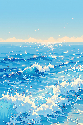 JPG 물결 파도 바다 여행 일러스트 자연 하늘 바람 수영장 풍경 해변 여름 반짝임 햇빛 수영 수면 수조 웨이브 해수욕 스파클링 국내일러스트 AI일러스트 AI콘텐츠 자연요소 계절 모션 날씨 휴가 물 태양 수상스포츠 생태계 파일형식