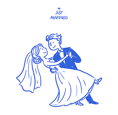커플 드레스 행복 포즈 신랑 결혼 일러스트 결혼식 함께함 사랑 사람 턱시도 이벤트 파란색 기쁨 로맨틱 축하 춤 낙서 시작 손그림 순간 신랑신부 스타일 국내일러스트 AI파일 옷 감정 신부_웨딩 컬러 컨셉 관계 문화예술 정장 파일형식 벡터