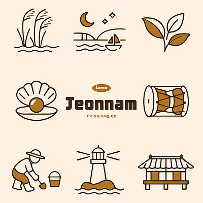 식물 문화 예술 바다 고건축 일러스트 자연 조개 등대 사람 풍경 수확 전라남도 드럼 지역축제 국내일러스트 AI파일 건축물 농업 어패류 타악기 축제 전라도 생태계 파일형식 벡터