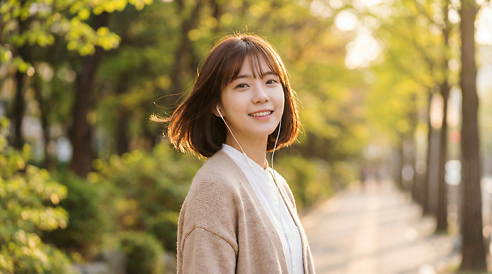 JPG 나무 편집이미지 라이프스타일 공원 여자 이어폰 백그라운드 자연 날씨 거리 따뜻함 웃음 일상 햇빛 걷기 산책 즐거움 힐링 의료성형뷰티 편집실사 AI인물포토 AI콘텐츠 식물 공공시설 감정 음향기기 모션 휴식 표정 사람 라이프 생활 태양 CG 생태계 파일형식 AI포토
