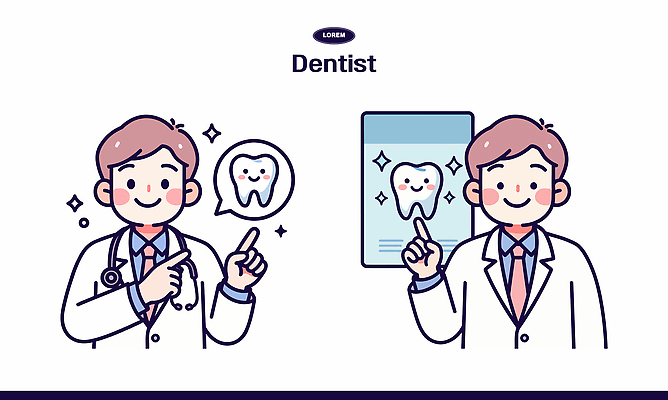 일러스트 의학 의료기기 기술 건강 치과 설명 치료 스크린 진료 환자 의사 정보 치아 상담 치과의사 예방 클리닉 치과진료 전문 국내일러스트 AI파일 모션 병원 의료진 소화기관 파일형식 벡터
