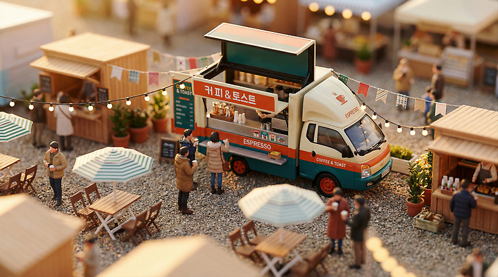 JPG 편집이미지 커피 음료 음식 의자 탁자 디저트 대화 이벤트 여러명 야외 트럭 시장 놀이터 소셜 이미지편집 AI컴퓨터그래픽 AI콘텐츠 가구 다수 자동차 놀이 말하기 사람 파일형식