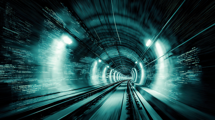 JPG 편집이미지 교통 이동 빛 디지털 자료 어둠 기찻길 기차 흐름 도시 터널 속도 장면 지하 선로 순간 이미지편집 AI컴퓨터그래픽 AI콘텐츠 길 육상교통 컨셉 대중교통 파일형식