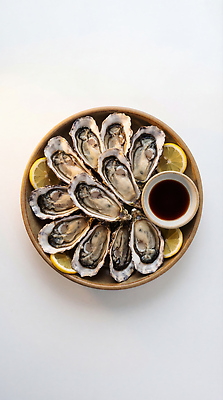 JPG 편집이미지 접시 음식 바다 요리 해변 식사 해물요리 굴 신선 맛 레몬 해산물 간장 레시피 먹거리 편집실사 AI포토 AI콘텐츠 식기 컨셉 과일 어패류 양념 CG 파일형식