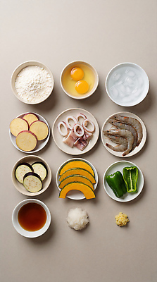 JPG 편집이미지 식재료 재료 가지 피망 새우 요리 주방 계란 식사 오징어 준비 밀가루 단호박 편집실사 AI포토 AI콘텐츠 채소 호박 연체동물 갑각류 알 수중동물 가루 CG 파일형식