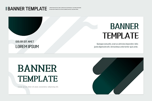 템플릿 디자인 배너 배너템플릿 가로배너 컬러 그래픽 세트 디지털 스크린 작업 알림 소프트웨어 조합 창의성 AI파일 가로 파일형식 벡터