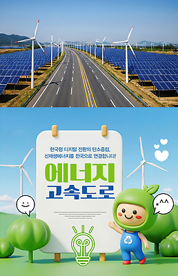 PSD 편집이미지 도로 날씨 한국 기술 환경 발전소 에너지 고속도로 풍력에너지 전기에너지 태양에너지 혁명 재생에너지 전환 이미지편집 아시아 길 컨셉 교통시설 그린에너지 파일형식