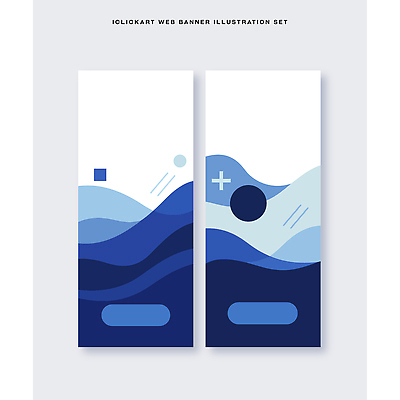 모양 템플릿 디자인 배너 배너템플릿 세로배너 파도 컬러 추상 그래픽 파란색 세트 디지털 사각형 웹 흰색 원형 배너세트 AI파일 도형 바다 무늬 인터넷 세로 파일형식 벡터