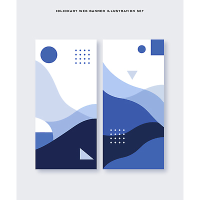 도형 템플릿 디자인 배너 배너템플릿 세로배너 컬러 그래픽 파란색 세트 웹 작업 배열 작품 비율 예시 배너세트 방식 AI파일 인터넷 미술 세로 파일형식 벡터