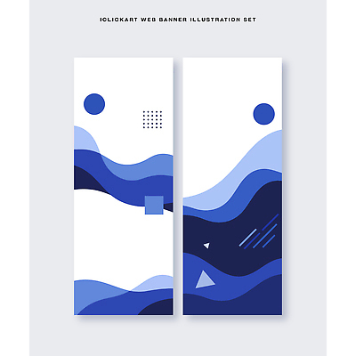 도형 템플릿 디자인 배너 배너템플릿 세로배너 패턴 추상 그래픽 세로 파란색 웹 흰색 알림 모던 작품 마케팅 배너세트 AI파일 컬러 무늬 인터넷 미술 세트 파일형식 벡터
