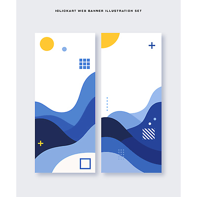 모양 템플릿 디자인 배너 배너템플릿 세로배너 물결 컬러 백그라운드 비즈니스 그래픽 파란색 세트 노란색 웹 시장 기하학 온라인 배너세트 AI파일 무늬 인터넷 세로 파일형식 벡터