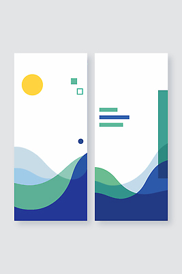 모양 템플릿 디자인 배너템플릿 세로배너 예술 선 바다 컬러 패턴 하늘 추상 산 그래픽 태양 작품 조화 배너세트 AI파일 자연요소 배너 무늬 미술 세로 세트 파일형식 벡터