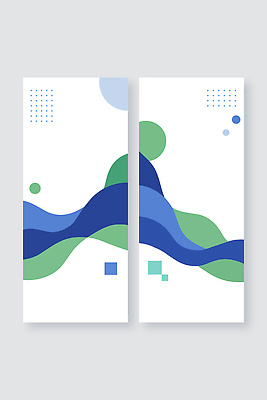 템플릿 배너 선 컬러 무늬 세로 세트 생태계 파일형식 벡터 추상 디자인 백그라운드 곡선 패턴 그래픽 자연 조화 모양 연결 예술 구성 이미지 파란색 초록색 AI파일 배너세트 세로배너 배너템플릿