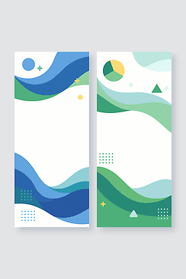 도형 템플릿 디자인 배너템플릿 세로배너 물결 예술 컬러 백그라운드 패턴 그래픽 초록색 파란색 표현 원형 삼각형 심플 기하학 조화 조합 배너세트 그라디언트 AI파일 배너 무늬 세로 세트 파일형식 벡터