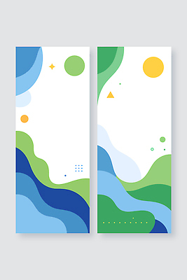 템플릿 배너 선 컬러 무늬 세로 세트 생태계 파일형식 벡터 백그라운드 디자인 추상 도형 자연 곡선 파란색 초록색 노란색 그래픽 예술 조화 패턴 모양 구성 세련 모던 AI파일 배너세트 세로배너 배너템플릿
