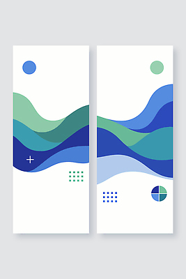 모양 템플릿 디자인 배너템플릿 세로배너 물결 예술 선 컬러 백그라운드 패턴 추상 그래픽 초록색 파란색 디지털 모던 조화 구성 창의성 배너세트 AI파일 배너 무늬 세로 세트 파일형식 벡터