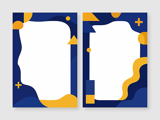 모양 템플릿 디자인 컬러 백그라운드 카드템플릿 프레임 그래픽 파란색 세트 노란색 공간 기하학 나란히 비어있는 이미지템플릿 AI파일 무늬 카드 파일형식 벡터