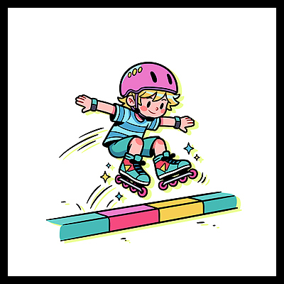 감정 스포츠용품 관계 모션 놀이 겨울스포츠 건강 사람 취미 보호장비 파일형식 벡터 롤러블레이드 어린이 헬멧 막대기 스케이트 운동 점프 즐거움 놀이터 스케이팅 스포츠 균형 친구 로라 기쁨 안전 국내일러스트 일러스트 AI파일