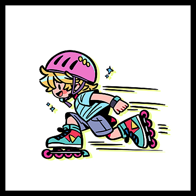 캐릭터 어린이 스포츠 백그라운드 일러스트 모션 놀이 웃음 소년 달리기 운동 귀여움 스케이트 아기 롤러블레이드 헬멧 즐거움 장면 액션 국내일러스트 AI파일 남자 감정 스포츠용품 컨셉 표정 건강 사람 취미 보호장비 파일형식 벡터