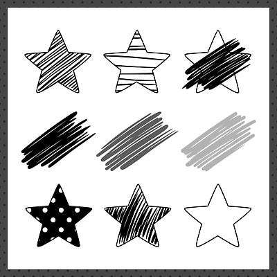 모양 디자인 별 예술 백그라운드 패턴 일러스트 도안 수채화 흑백 그래픽 장식 낙서 질감 기하학 단순화된 창작 스타일 국내일러스트 AI파일 자연요소 무늬 촬영기법 파일형식 벡터