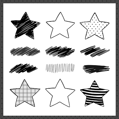 자연요소 선 무늬 촬영기법 파일형식 벡터 별 디자인 도형 흑백 패턴 그림 그래픽 스타일 배열 점선 평면 예술 추상 붓 백그라운드 장식 국내일러스트 일러스트 AI파일 낙서