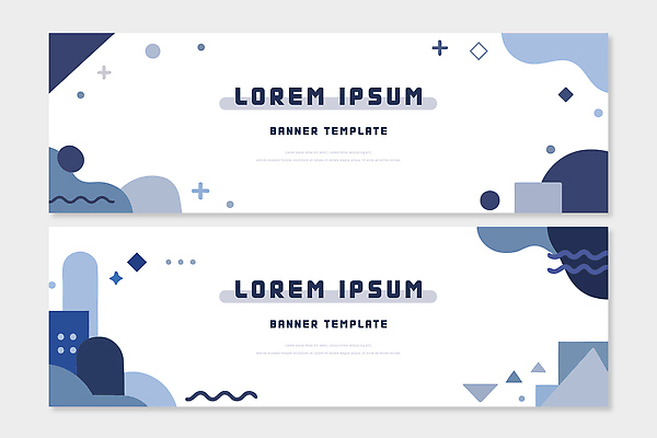 모양 도형 템플릿 디자인 배너 배너템플릿 가로배너 선 컬러 그래픽 파란색 웹 모던 심플 기하학 구성 배너세트 사용자 AI파일 무늬 인터넷 가로 세트 파일형식 벡터