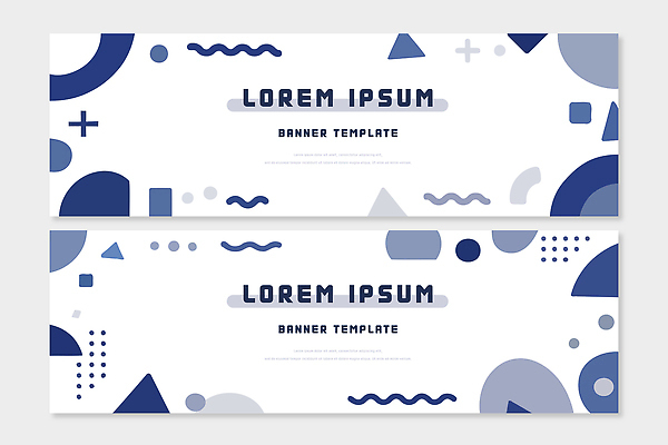 모양 도형 템플릿 디자인 배너 배너템플릿 가로배너 선 그래픽 파란색 작업 기하학 비율 조합 창의성 평면 배너세트 AI파일 컬러 무늬 가로 세트 파일형식 벡터