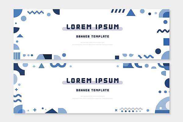 도형 템플릿 디자인 배너 배너템플릿 가로배너 선 백그라운드 그래픽 파란색 디지털 흰색 알림 상업 단순화된 예시 배너세트 AI파일 컬러 가로 세트 파일형식 벡터