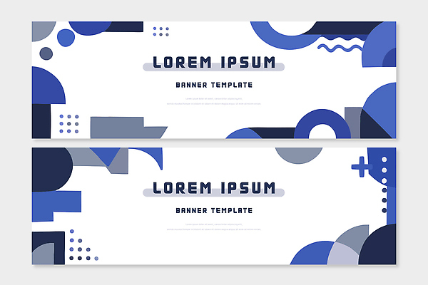 모양 템플릿 디자인 배너 배너템플릿 가로배너 컬러 패턴 그래픽 파란색 알림 마케팅 웹디자인 창의성 디지털아트 배너세트 AI파일 무늬 가로 세트 파일형식 벡터