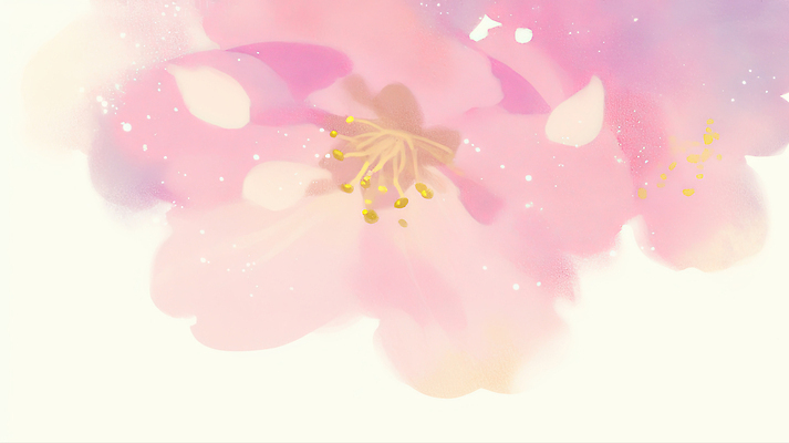 JPG 나무 식물 꽃잎 꽃 감정 분홍색 컬러 백그라운드 잎 겨울 일러스트 자연 여름 봄 벚꽃 그림 만개 뷰티풀 국내일러스트 AI일러스트 AI콘텐츠 계절 생태계 파일형식