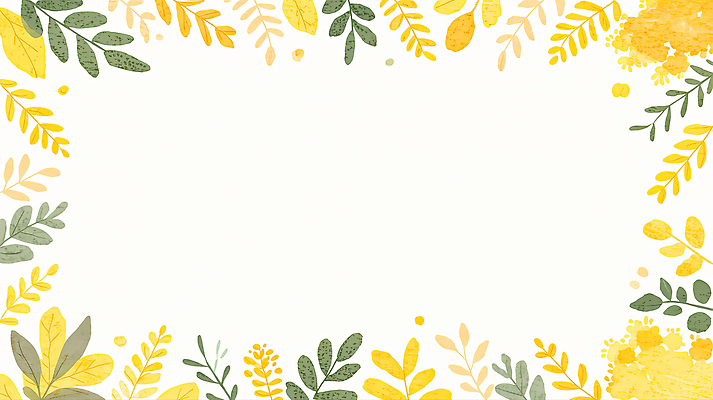 JPG 모양 식물 디자인 컬러 백그라운드 잎 패턴 일러스트 자연 나뭇잎 장식 초록색 여름 노란색 공백 흰색 개나리 그림 국내일러스트 AI일러스트 AI콘텐츠 계절 꽃 무늬 생태계 파일형식
